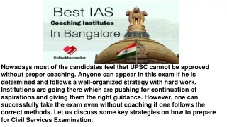 Best IAS Coaching in Bangalore