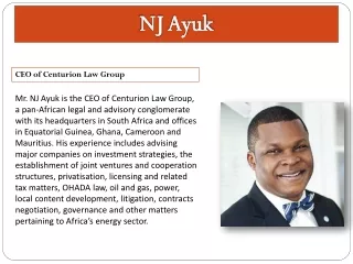 Nj Ayuk CEO of Centurion Law Group