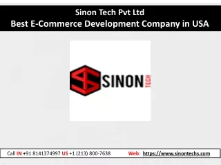 Best E-Commerce Development Company in USA - Sinon Tech