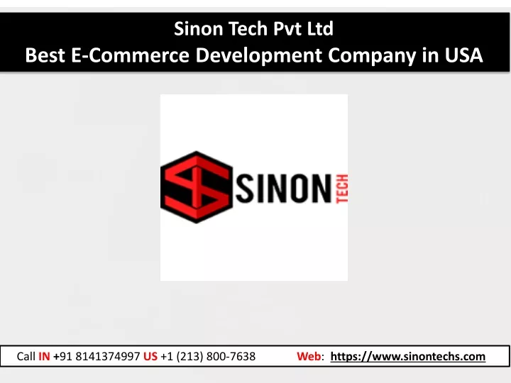 sinon tech pvt ltd