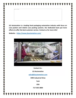 jls automation is a leading food packaging