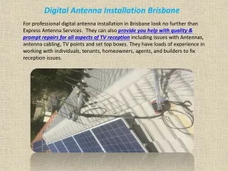 digital antenna installation brisbane