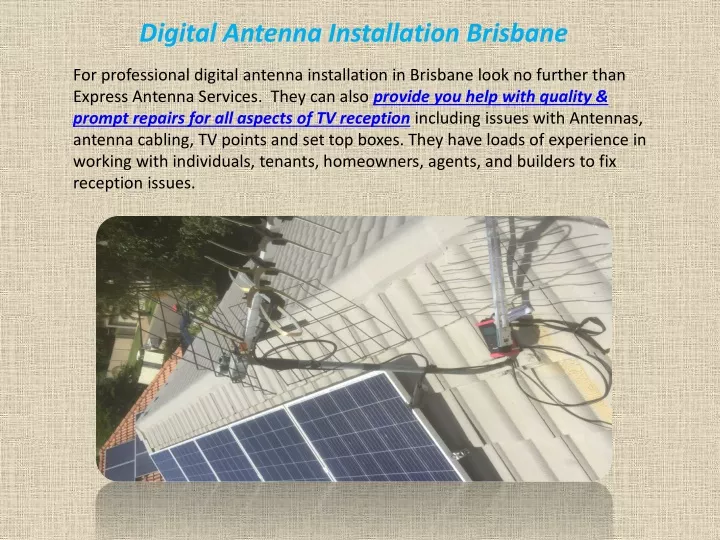 digital antenna installation brisbane