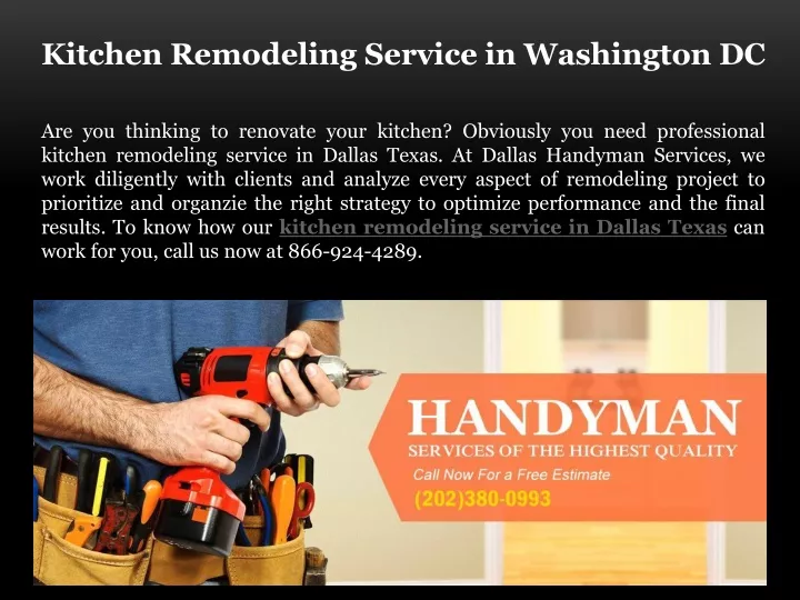 kitchen remodeling service in washington dc