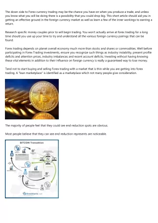 the down side to forex currency trading