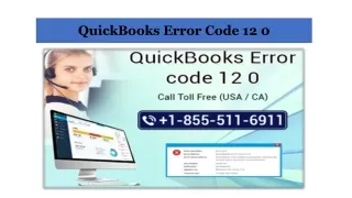 QuickBooks Error Code 12 0