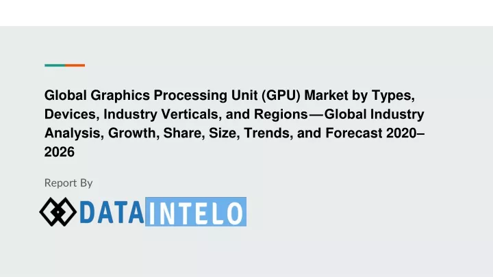 global graphics processing unit gpu market