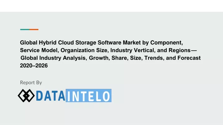 global hybrid cloud storage software market