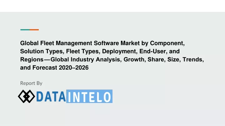 global fleet management software market