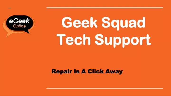 geek squad tech support