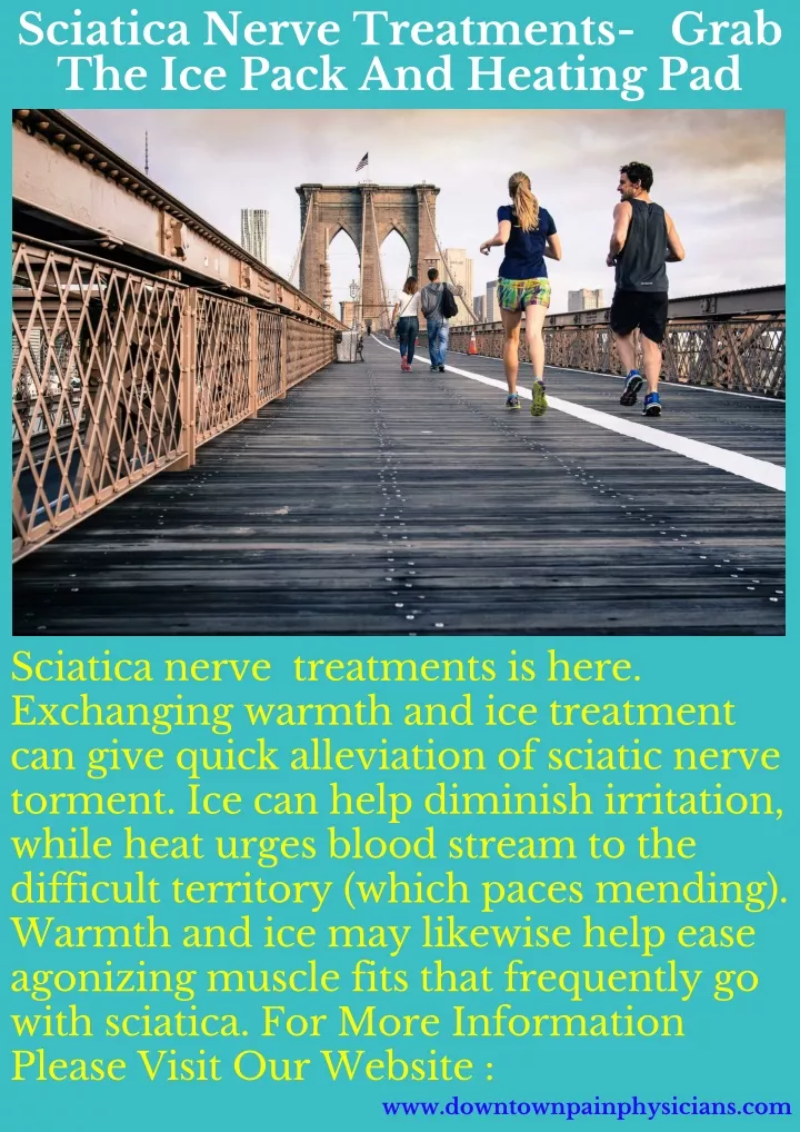 sciatica nerve treatments grab the ice pack