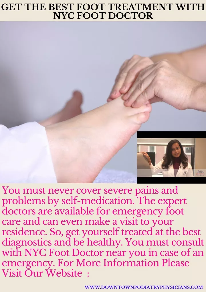 get the best foot treatment with nyc foot doctor