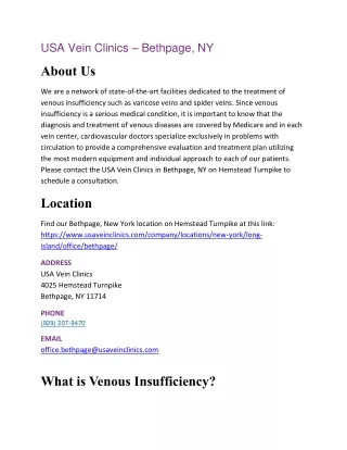 USA Vein Clinics - Bethpage, NY