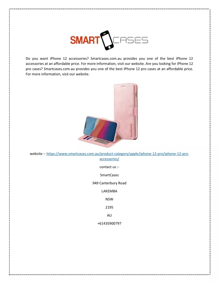 do you want iphone 12 accessories smartcases
