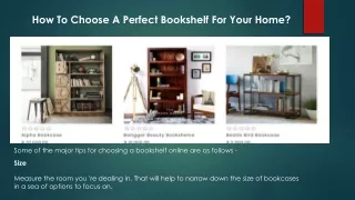 how to choose a perfect bookshelf for your home