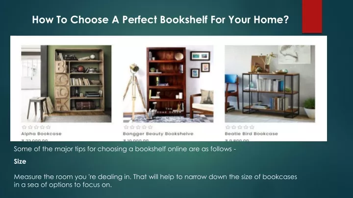 how to choose a perfect bookshelf for your home