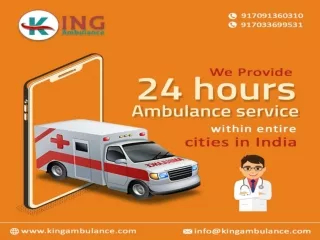 Low Cost King Road Ambulance Service in Patna and Ranchi