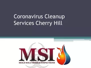 coronavirus cleanup services cherry hill