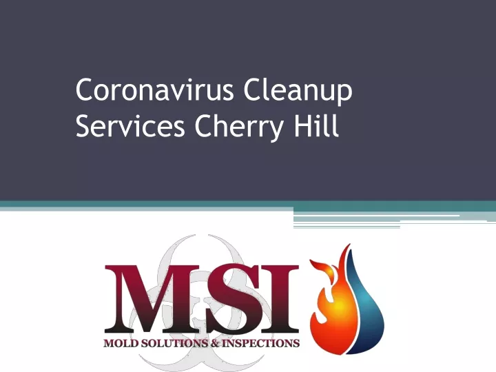 coronavirus cleanup services cherry hill