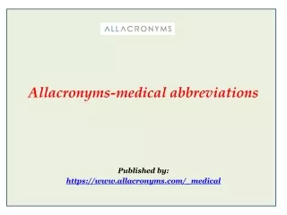 medical abbreviations