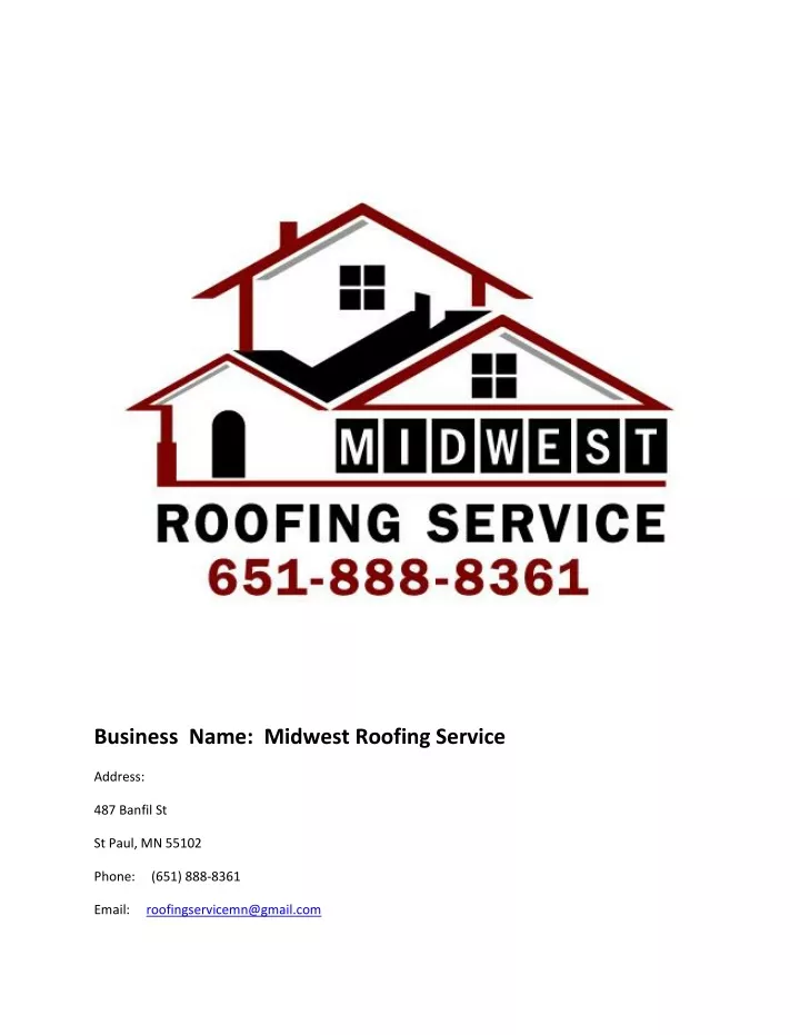 business name midwest roofing service