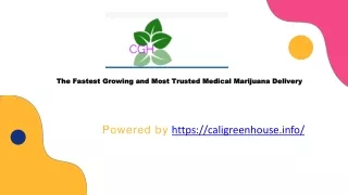 the fastest growing and most trusted medical marijuana delivery