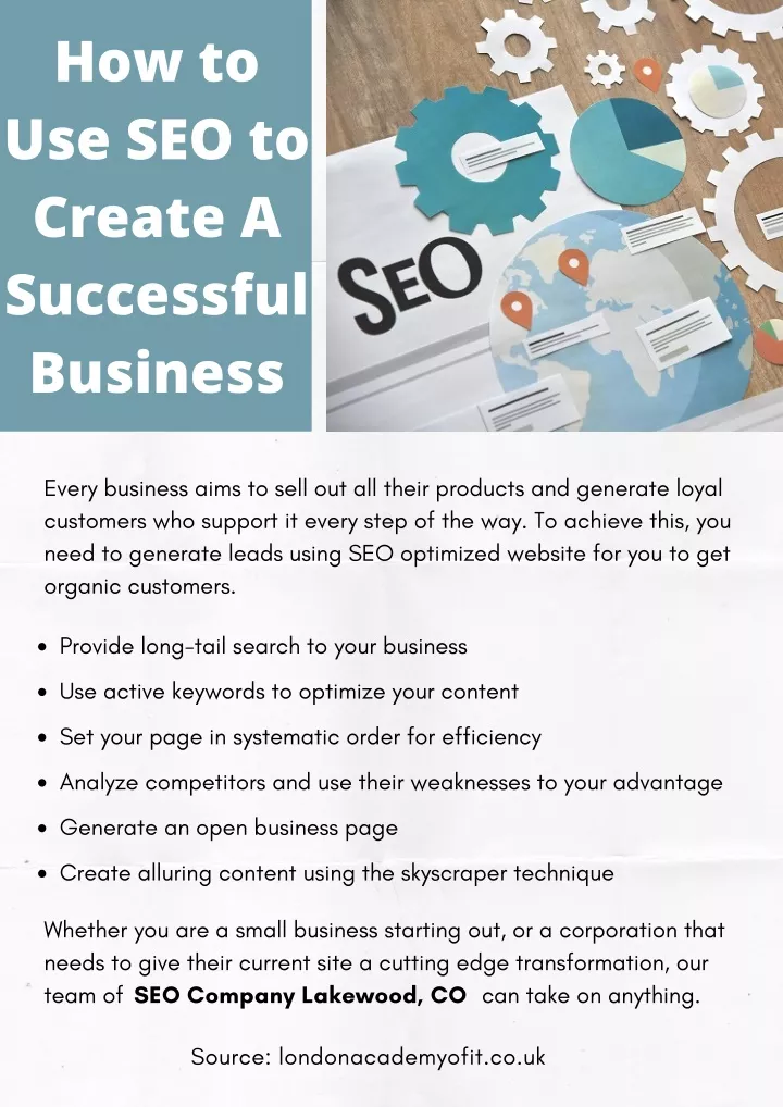 how to use seo to create a successful business