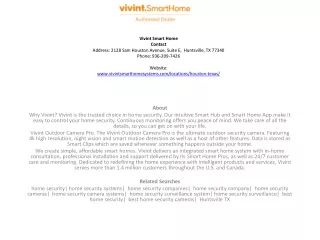 Vivint Smart Home