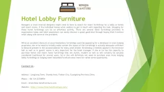 hotel lobby furniture