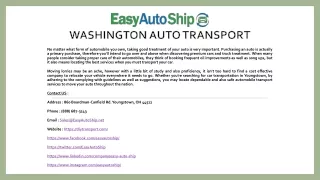 washington auto transport