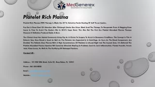 platelet rich plasma