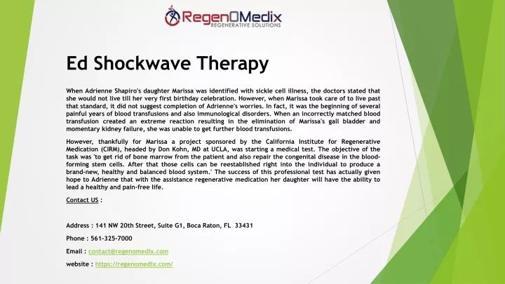 ed shockwave therapy
