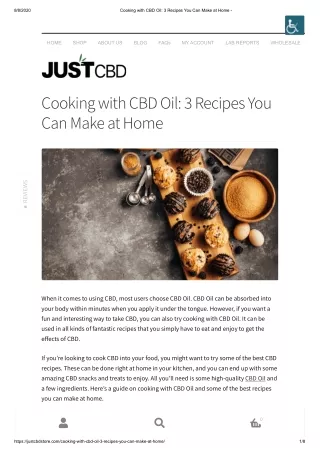 Cooking with CBD Oil: 3 Recipes You Can Make at Home