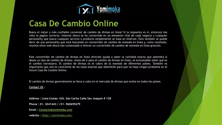 casa de cambio online