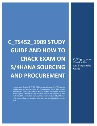c ts452 1909 study guide and how to crack exam