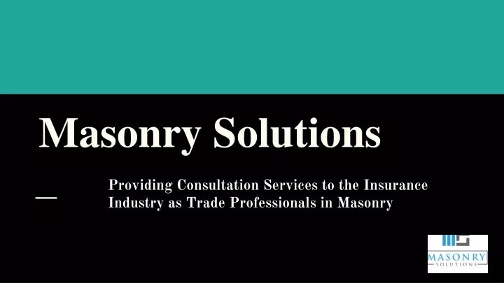 masonry solutions