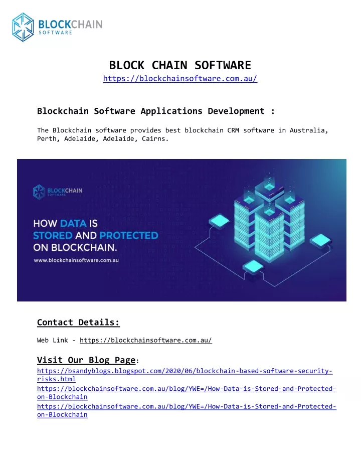 block chain software https blockchainsoftware