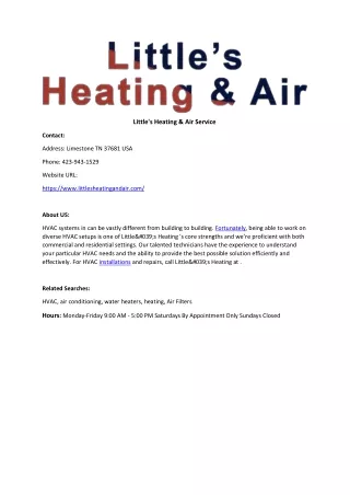 Little's Heating & Air Service