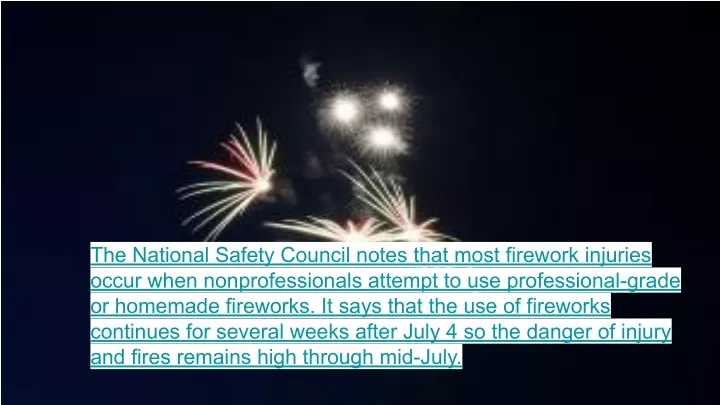 the national safety council notes that most