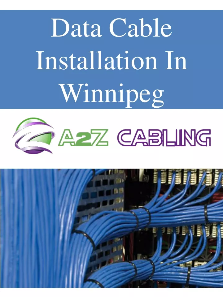 data cable installation in winnipeg