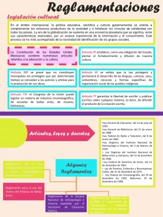 Infografia sobre Reglamentaciones.