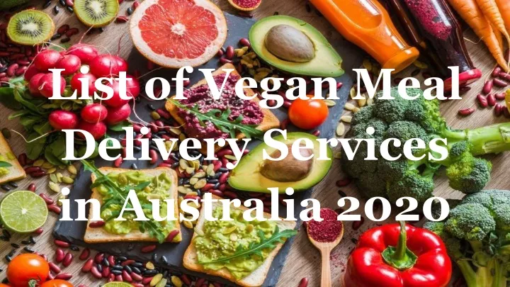 list of vegan meal delivery services in australia