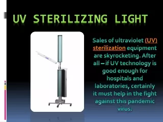 UV Sterilizing Light-UVPhotons.com