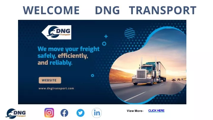 welcome dng transport