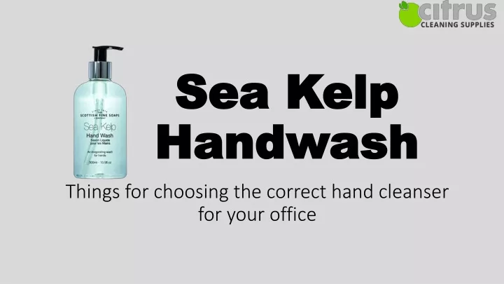 sea kelp handwash