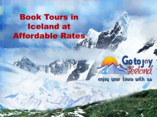 Book Tours in Iceland at Affordable Rates