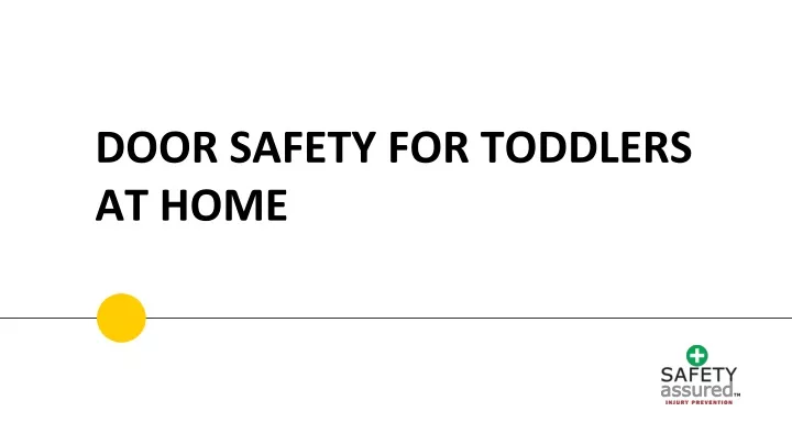 door safety for toddlers at home