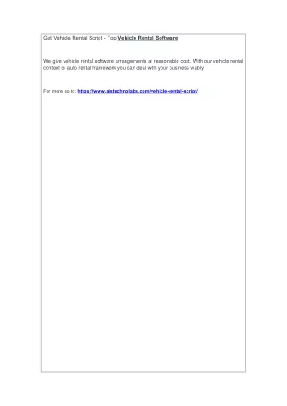get vehicle rental script top vehicle rental