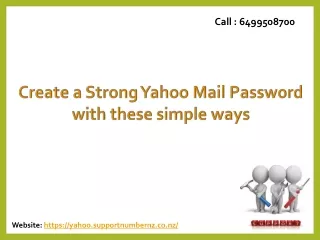 Create a Strong Yahoo Mail Password with these simple ways