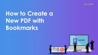 How to Create a New PDF with Bookmarks